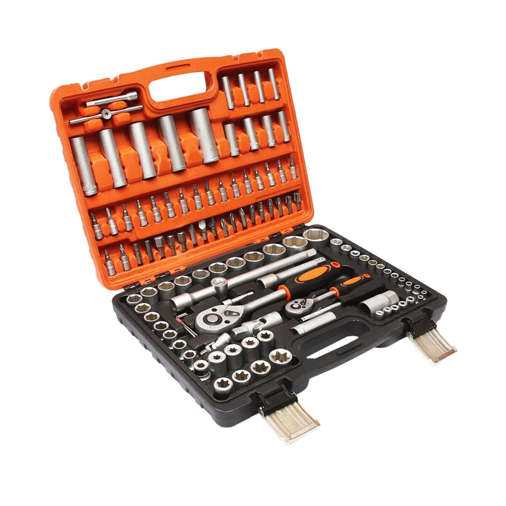 Set di chiavi a cricchetto da 108 pezzi KIT Chiavi A Bussola Cricchetto Cacciavite 108 pezzi