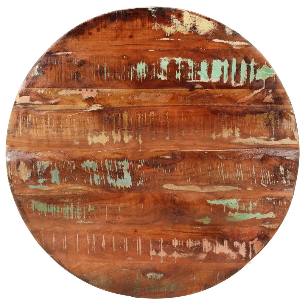 Piano per Tavolo Ã˜ 80x1,5 cm Rotondo Legno Massello di Recuperocod mxl 116461