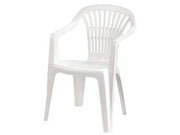 POLTRONA DA GIARDINO LYRA BIANCA  cm.56x57x80h.  peso kg.2,75