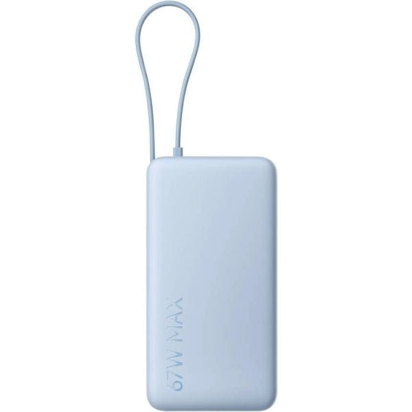 Xiaomi powerbank 20000mah 67w cavo integrato usb-c ice blu - BHR08O8GL