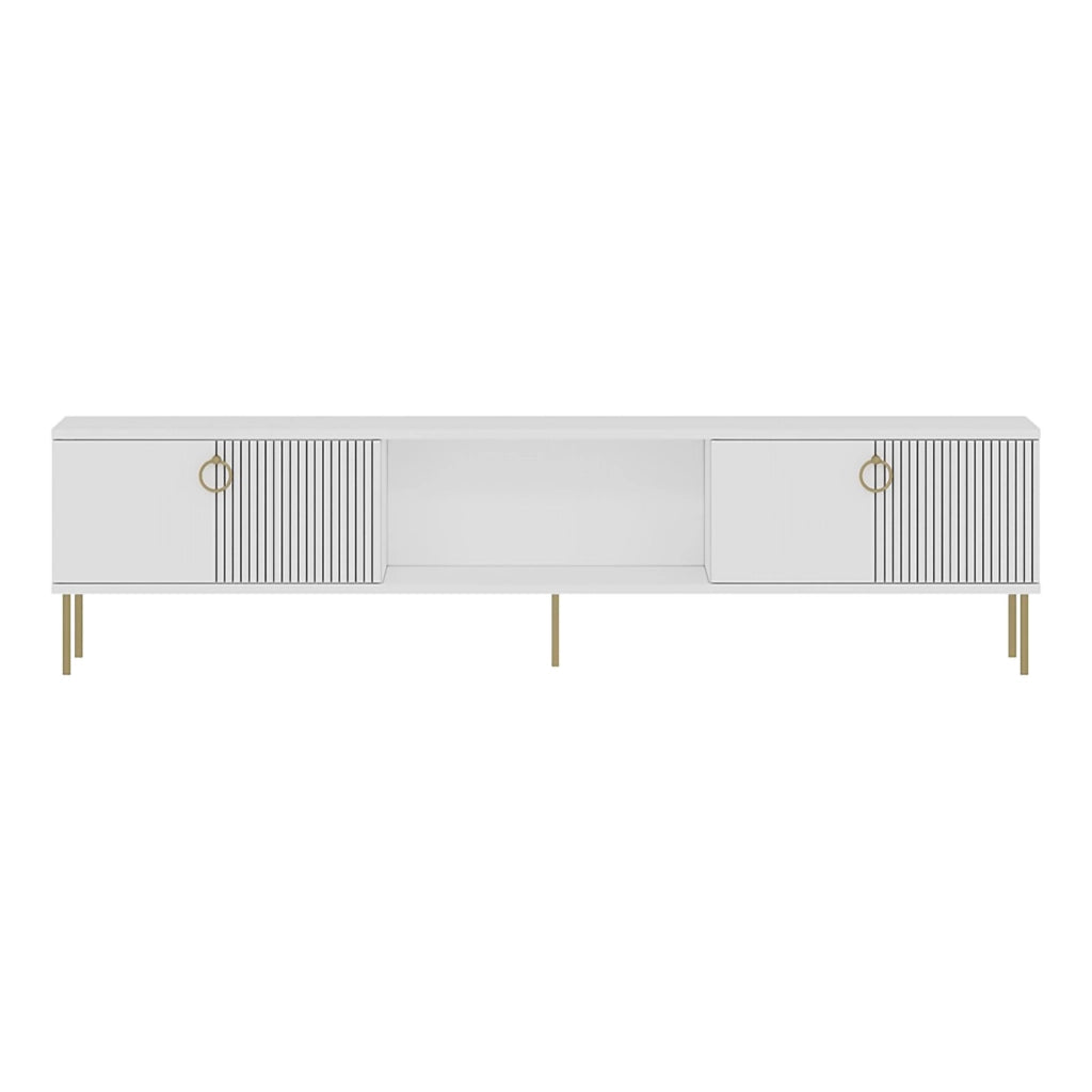 Imerese, Mobile Porta tv 2 Ante, 180x30x45h cm Bianco