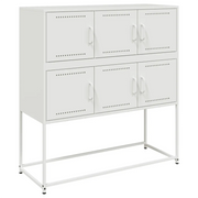 Credenza | Madia | Buffet da pranzo | Armadio da pranzo Bianca 100,5x39x107 cm in Acciaio