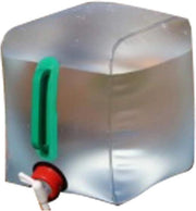 Reservoio d'acqua pieghevole - 10 litri - adatto per campeggio e scampagnia - tanica ripiegabile - 20 x 20 x 25 cm