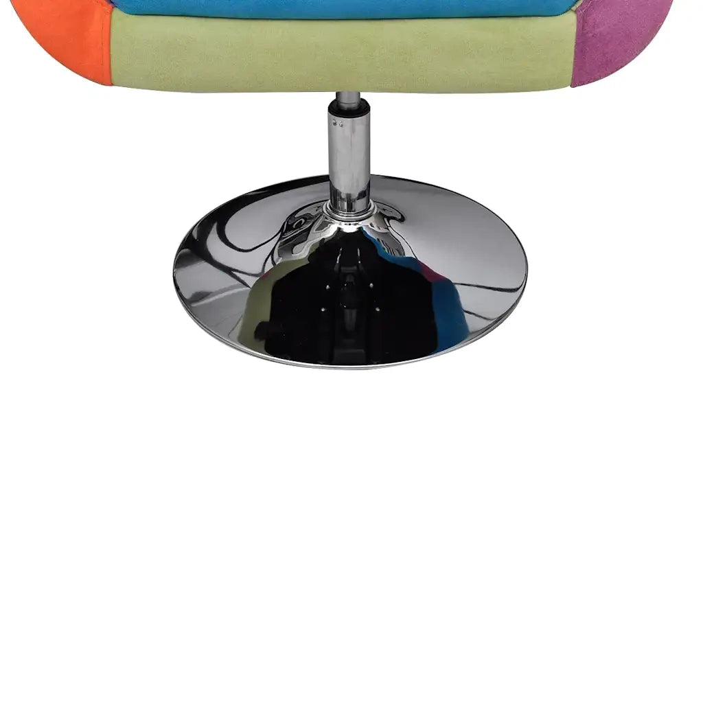 Poltrona a Cubo con Design Patchwork in Tessuto  cod mxl 73541