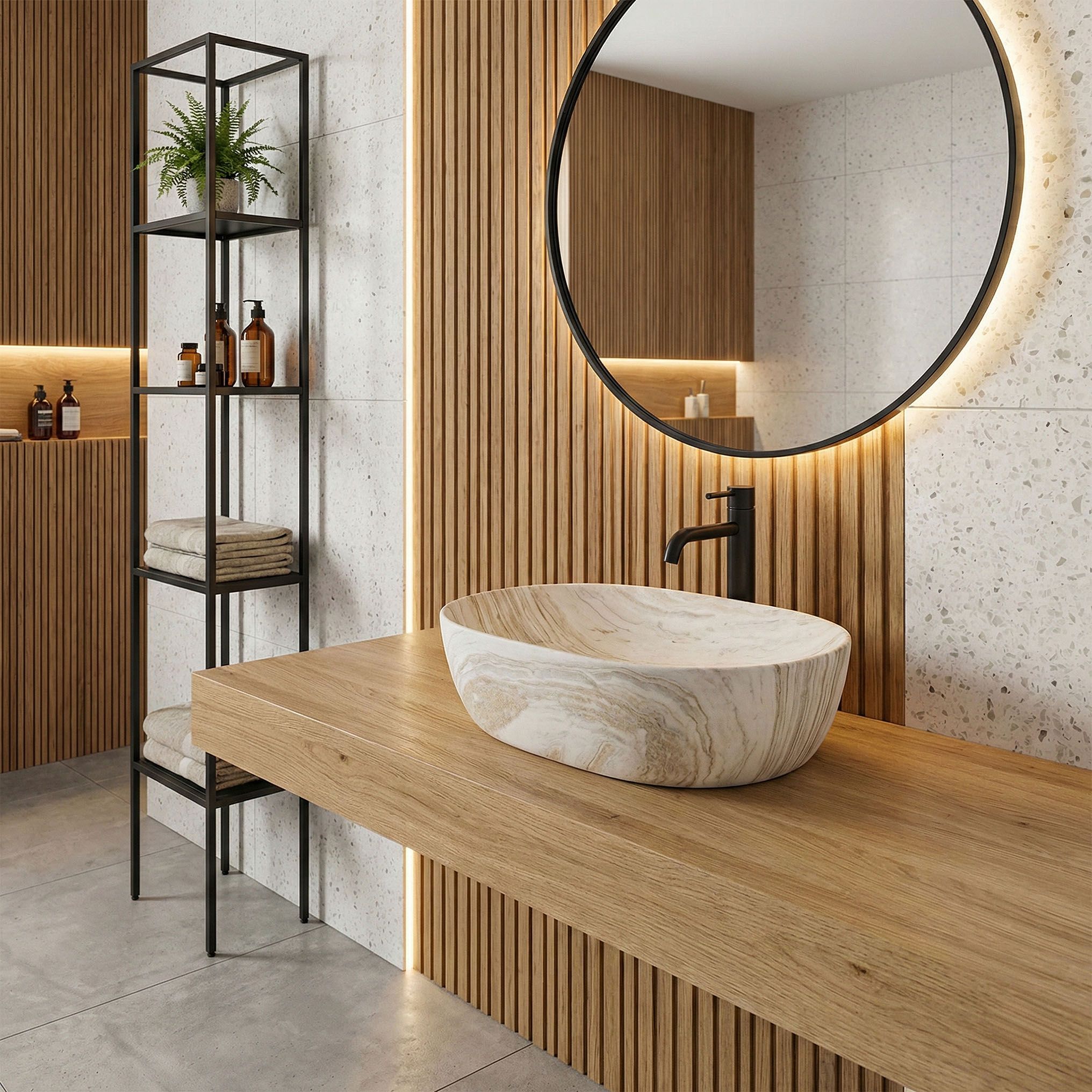 Lavabo Da Appoggio Rea Amelia Saturn 48