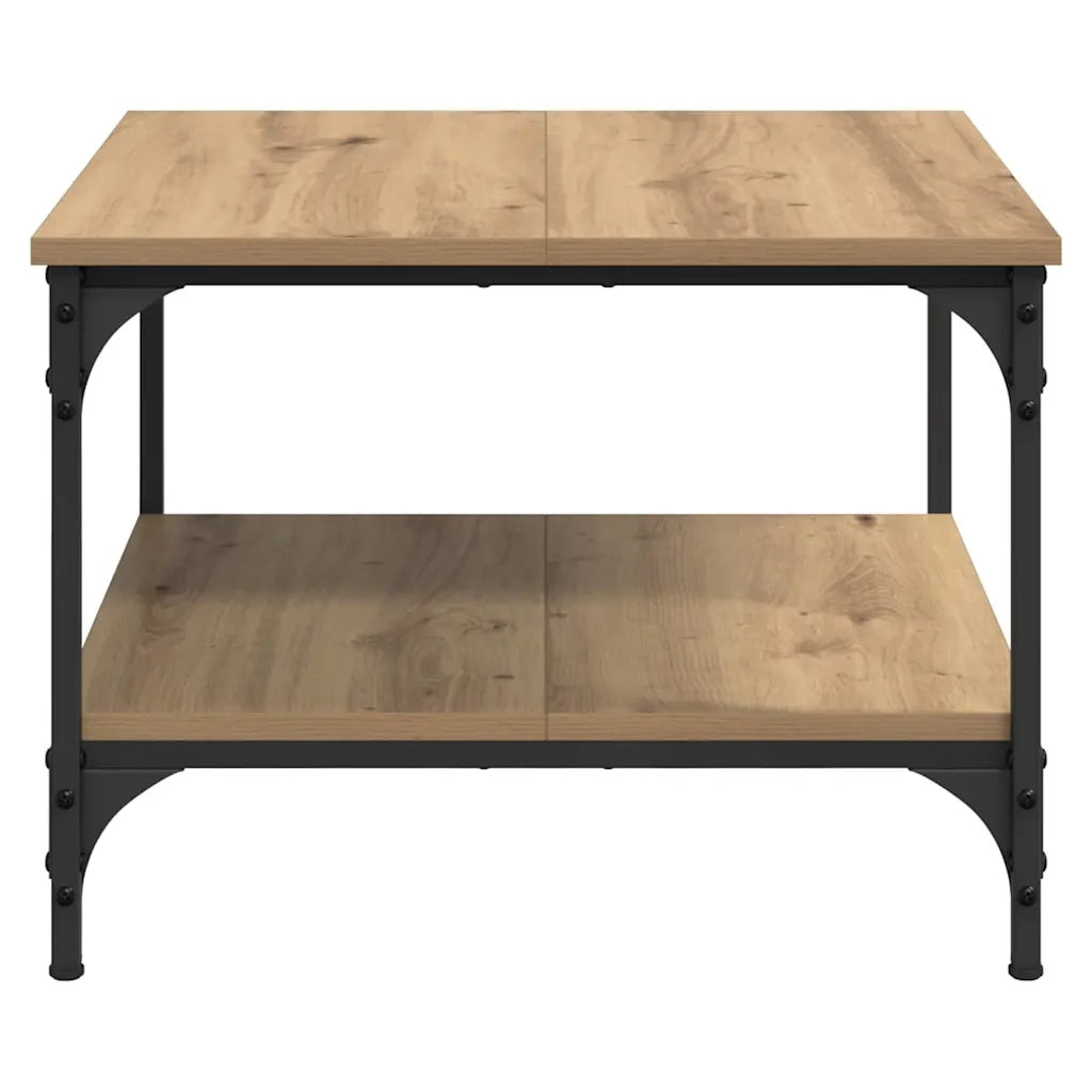Tavolino da salotto Rovere artigianale 55 x 55 x 40 cm