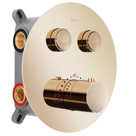 Set Doccia Da Incasso Rea Lungo Gold Box