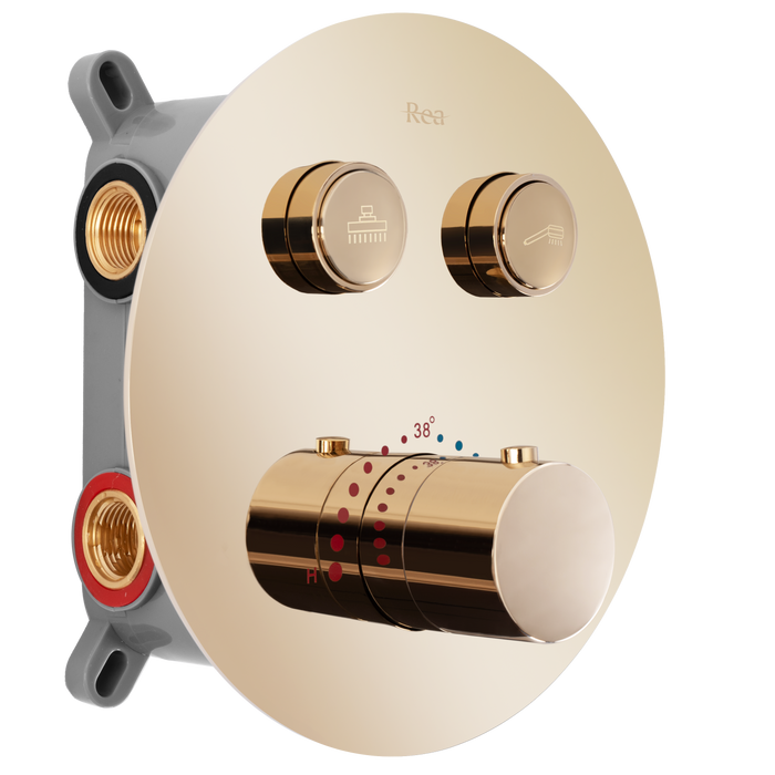 Set Doccia Da Incasso Rea Lungo Gold Box