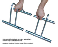 Rastelliera Modulare Portabicicletta 1 Posto in Acciaio Bikky 8011W Agrati