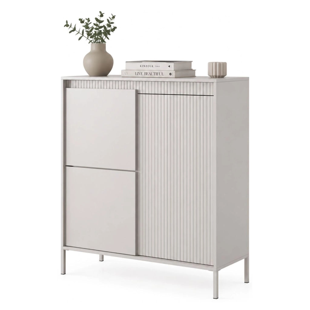 Madia Hatolaro, Credenza 5 Ripiani, 104x40x123h cm Beige
