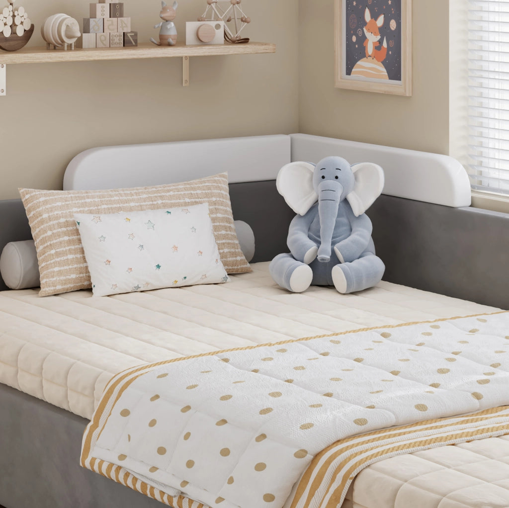 Letto singolo per bambini 90x200 cm con contenitore idraulico