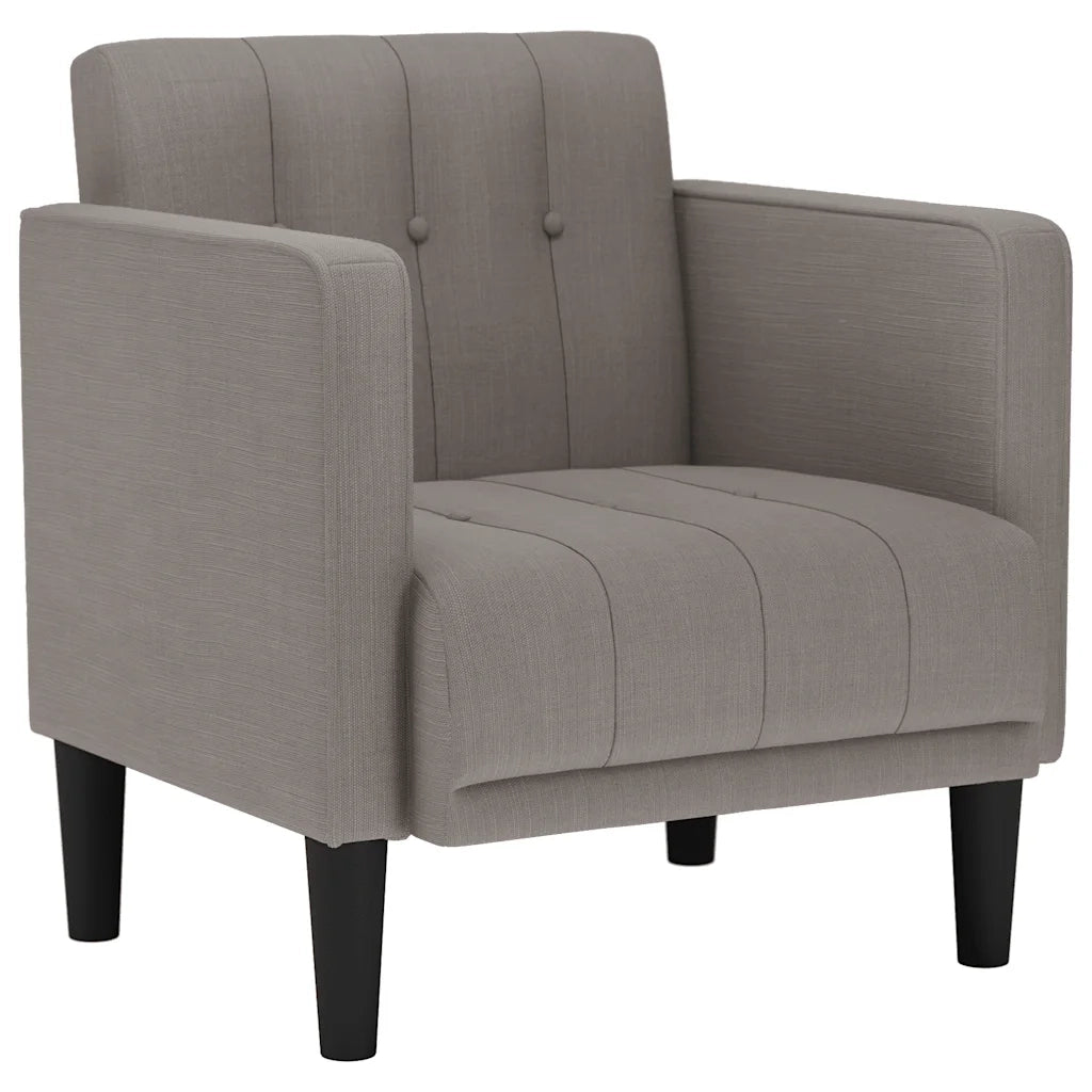 Divano Sedia con Braccioli Tortora 53 cm in Tessuto 4100547