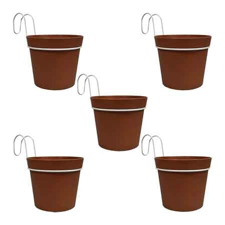 KIT VASI CON BALCONIERA 'POP-UP' Ø 12x13h - Col.Avana