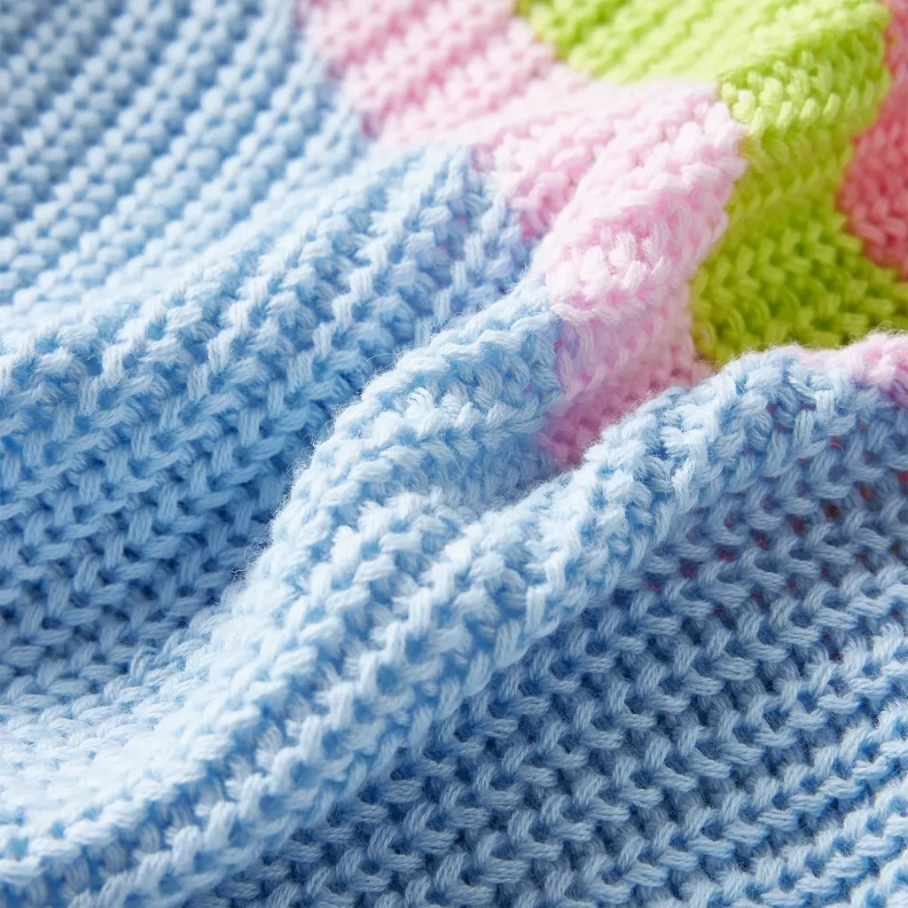 Maglione per Bambini Lavorato a Maglia Blu 116 14699