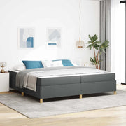 Struttura del letto Grigio scuro 200 x 200 cm Tessuto 3398963