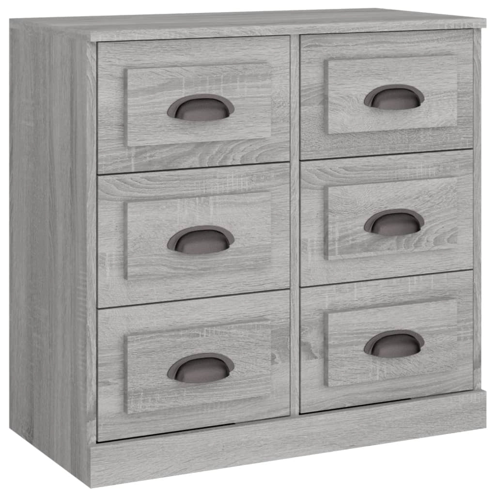 Buffet credenza cassettiera mobiletto mobile contenitore organizer cucina soggiorno Sonoma 70 x 35,5 x 67,5 cm legno ingegnerizzato grigio 02_0036515