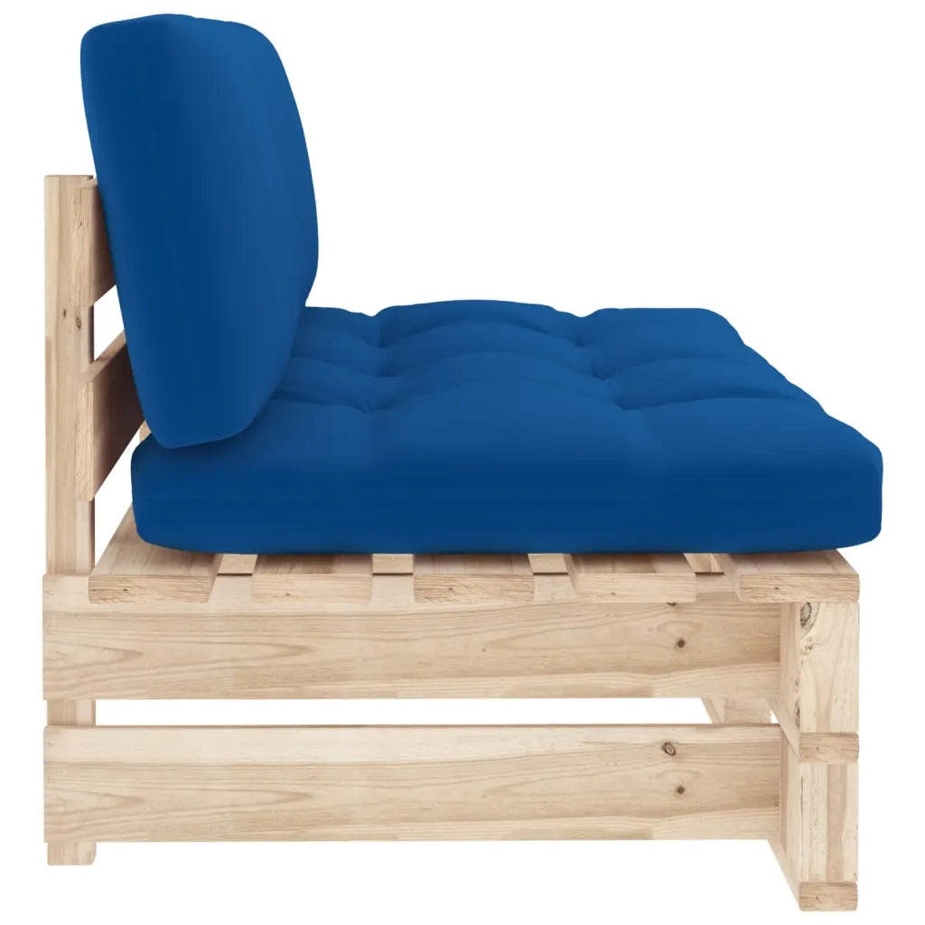 Divano Centrale Giardino su Pallet in Legno di Pino Impregnato cod mxl 54950