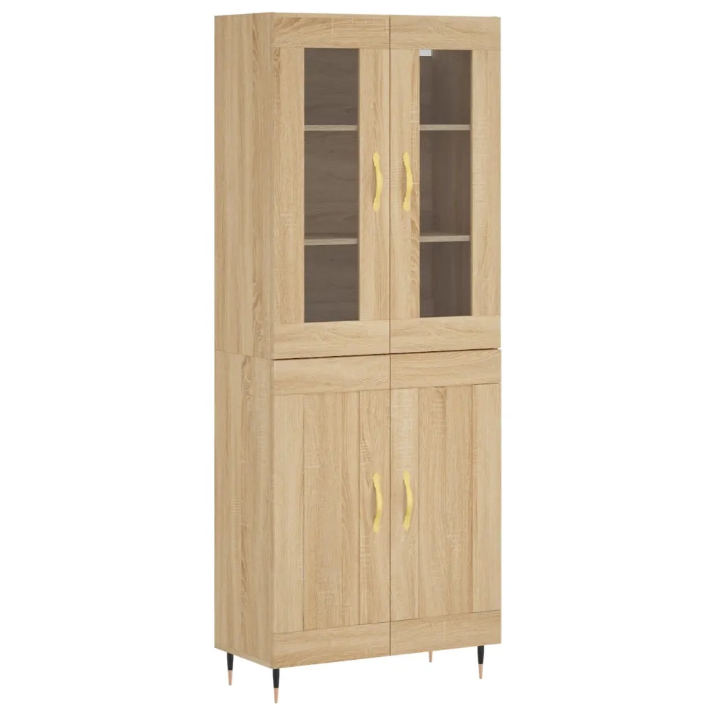 Credenza Rovere Sonoma 69,5x34x180 cm in Legno Multistrato 3198324