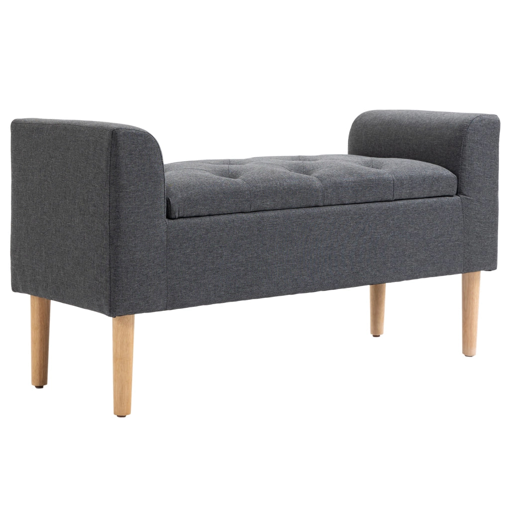 Divano letto con cassetti ¨C zephmum ¨C grigio scuro 116x44x58 cm