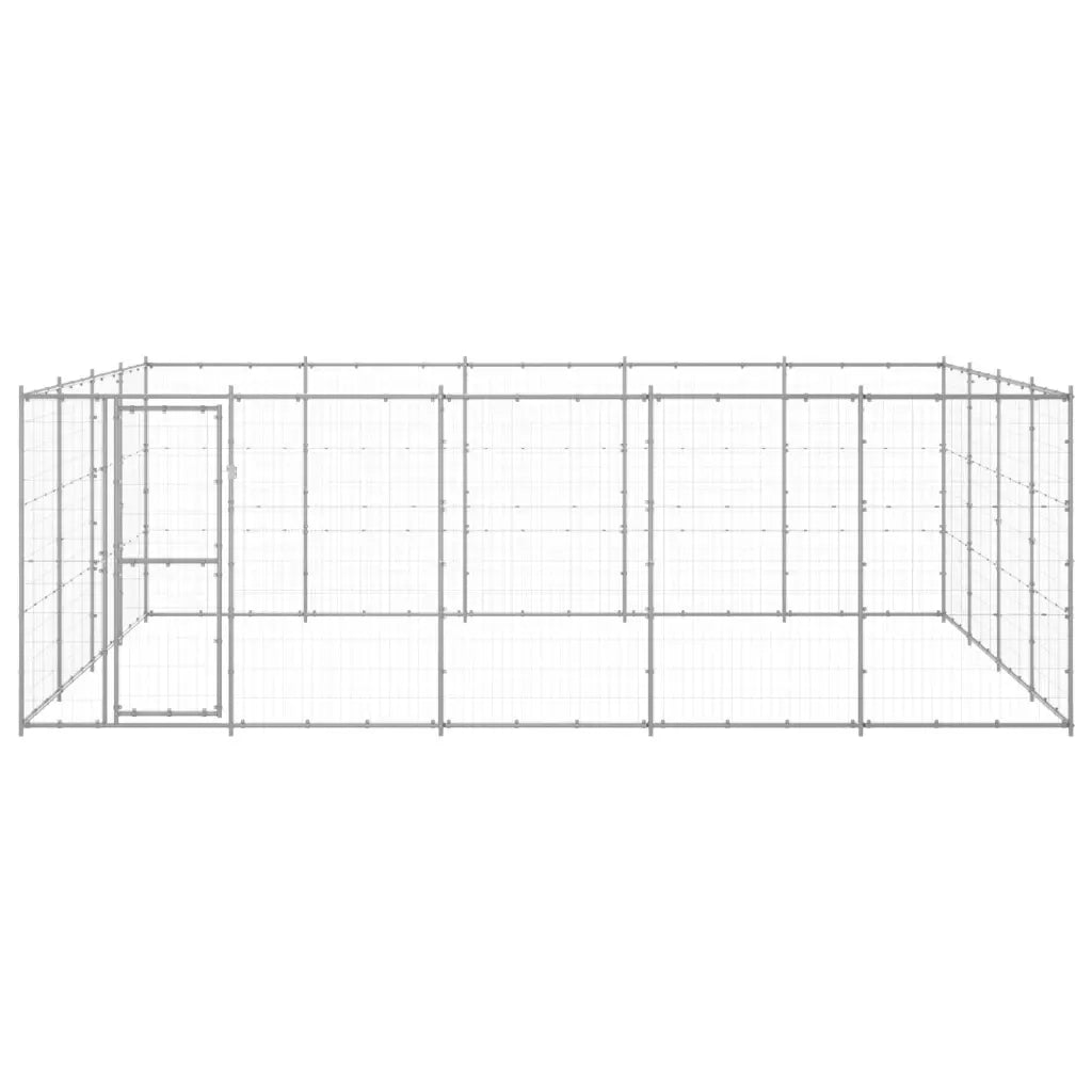 Gabbia per Cani da Esterno in Acciaio Zincato 24,2 mÂ² cod mxl 59969