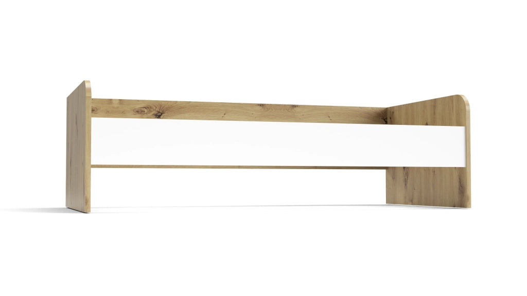 Letto singolo Gap System colore rovere e bianco