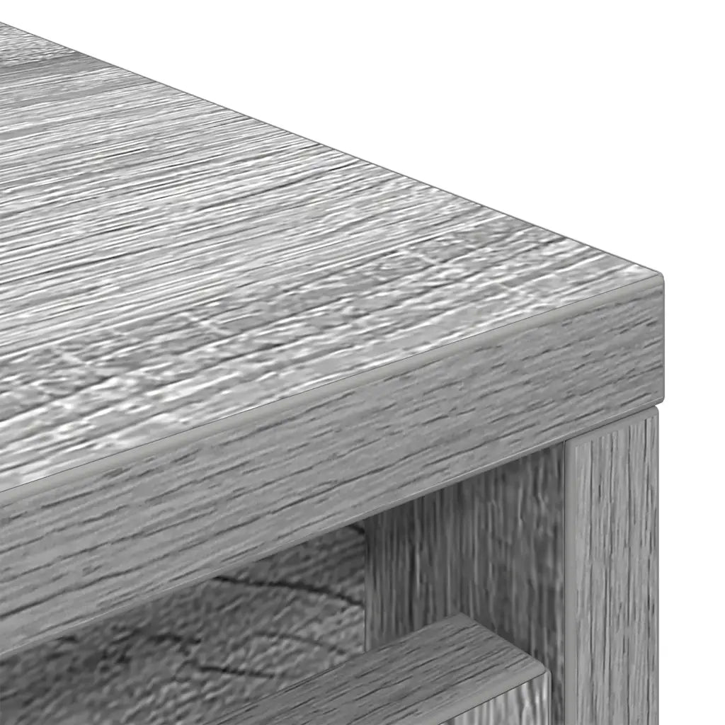 Scarpiera moderna con 2 ante e 8 ripiani 57 x 34 x 76 cm legno composito grigio 02_0051774