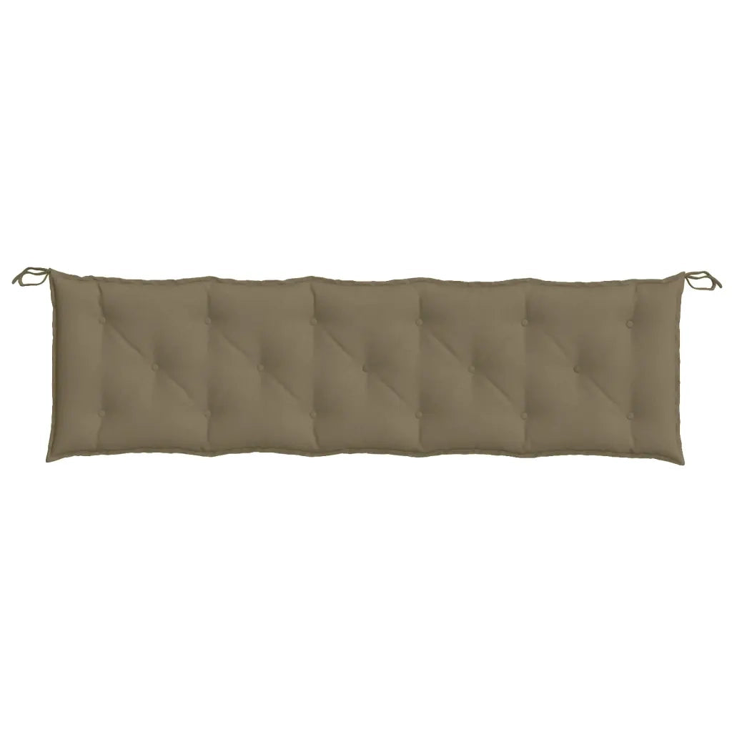 Cuscini Panca Giardino 2pz Tortora MÃ©lange 180x50x7 cm Tessuto