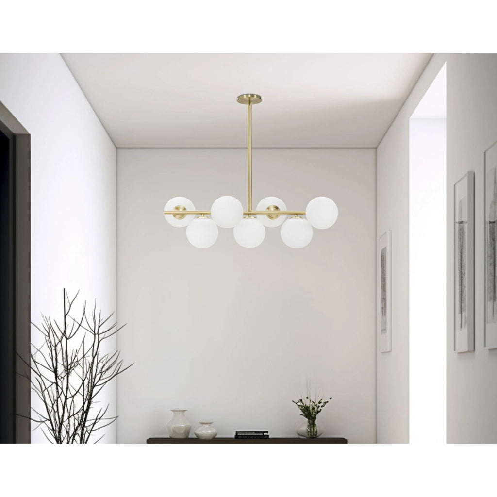Lampada a Sospensione VKH77, Oro, Metallo, 81x30x74 cm