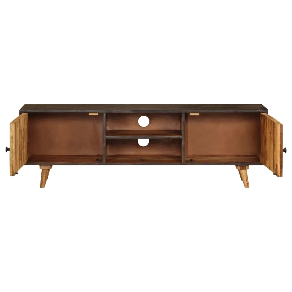Mobile Porta TV in Legno Massello di Mango 140x30x45 cm 246162