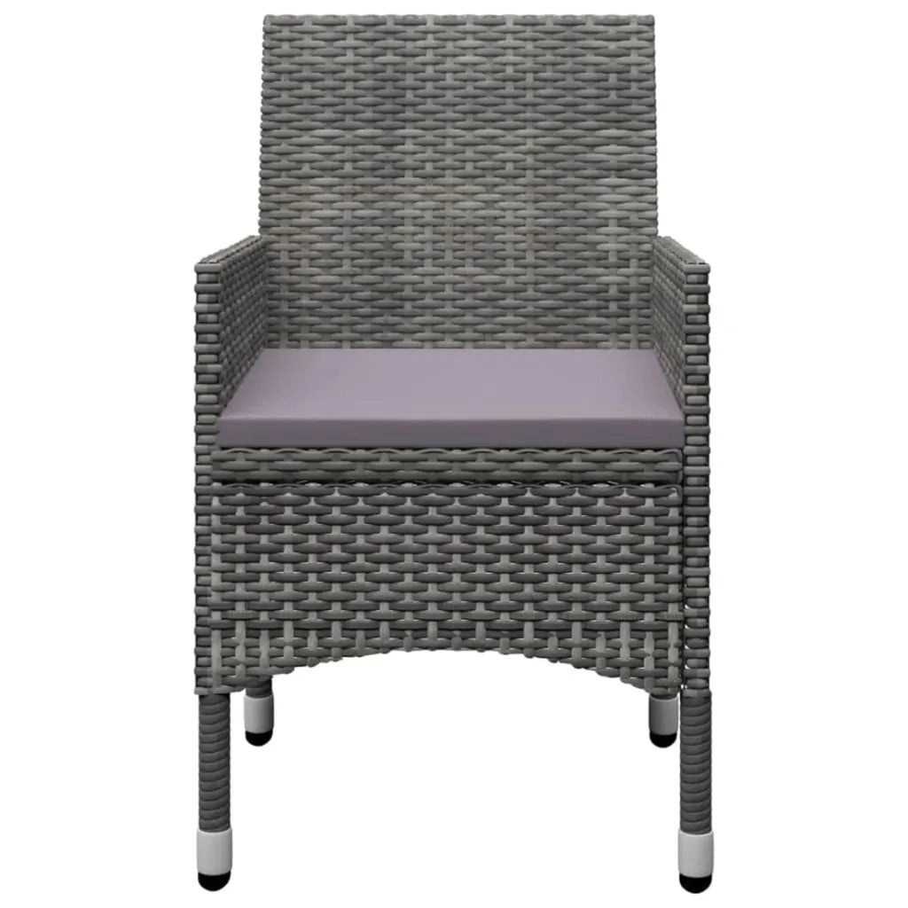 Set Mobili da Pranzo per Giardino 5 pz Grigio cod mxl 69230
