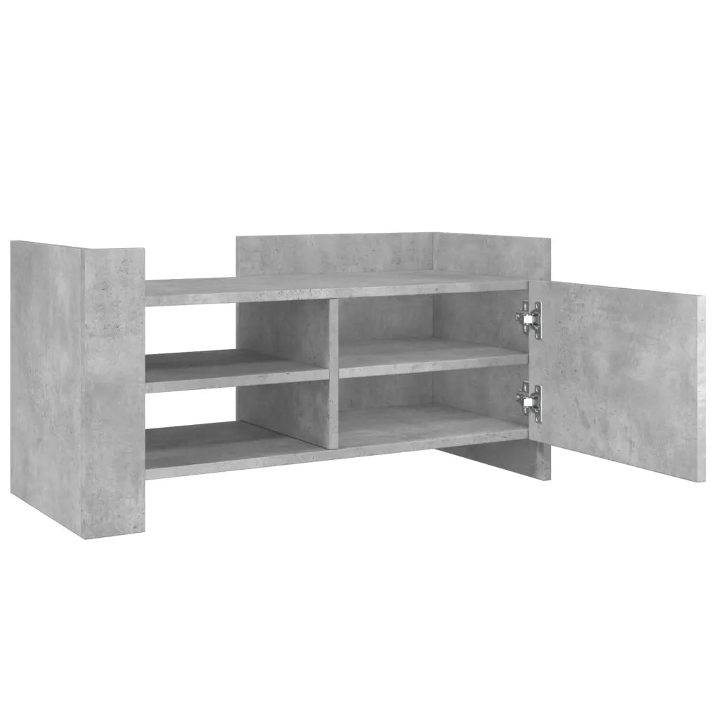 Mobile per TV Grigio Cemento 80x35x40 cm Legno Multistrato