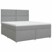 Letto box spring con materasso Grigio Chiaro 160 x 200 cm 3453928