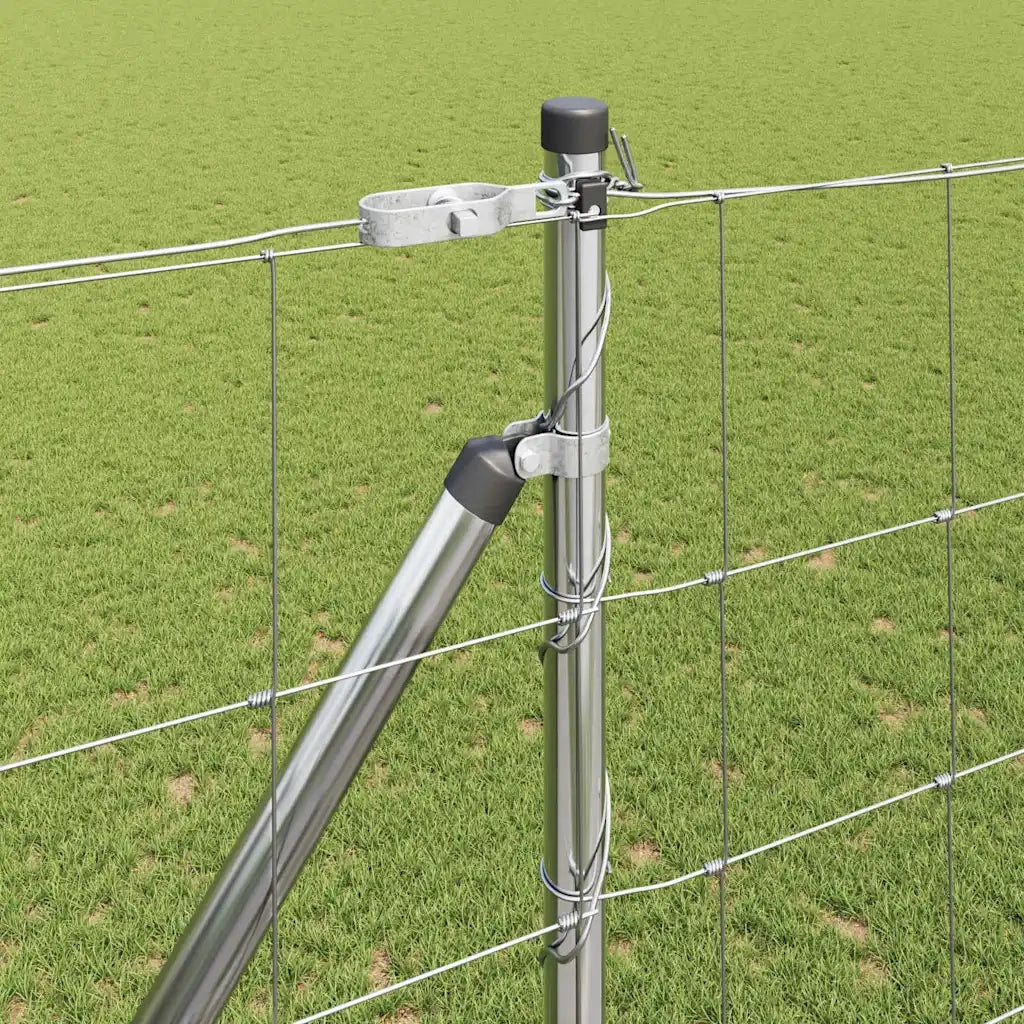 Palo della recinzione Zincato 25 x 1,6 m Acciaio