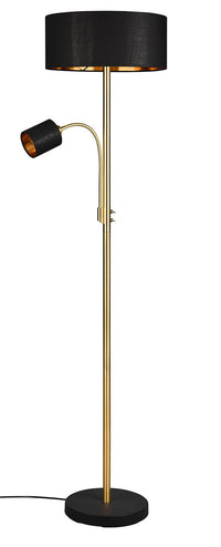 Piantana da Interno Attacco E27 in Metallo Ottone Opaco