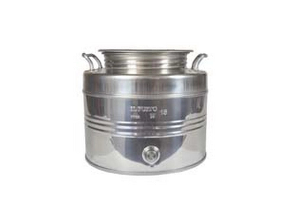 1pz fusto inox per olio graffato lt.15 - ø mm.310x290h. cod:ferx.fer269377