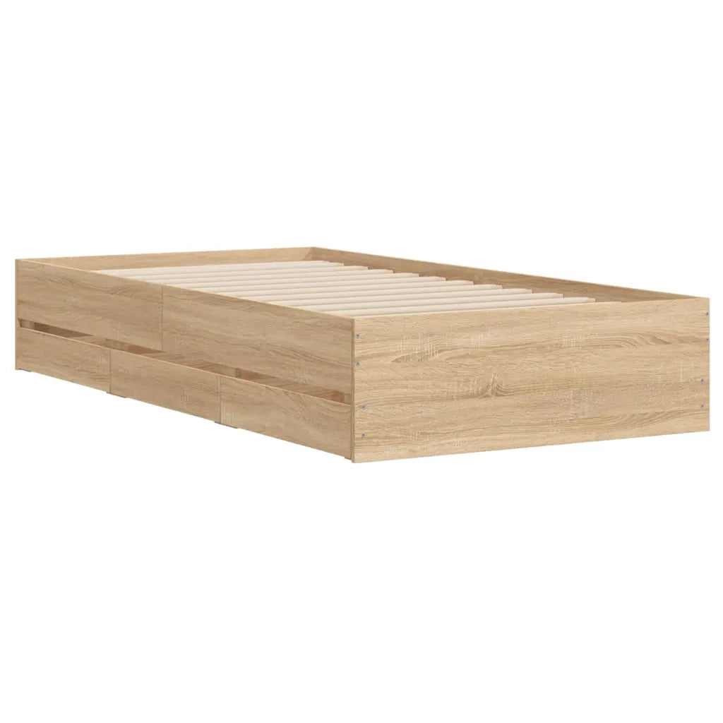 Giroletto Cassetti Rovere Sonoma 75x190 cm Legno Multistrato 3207331