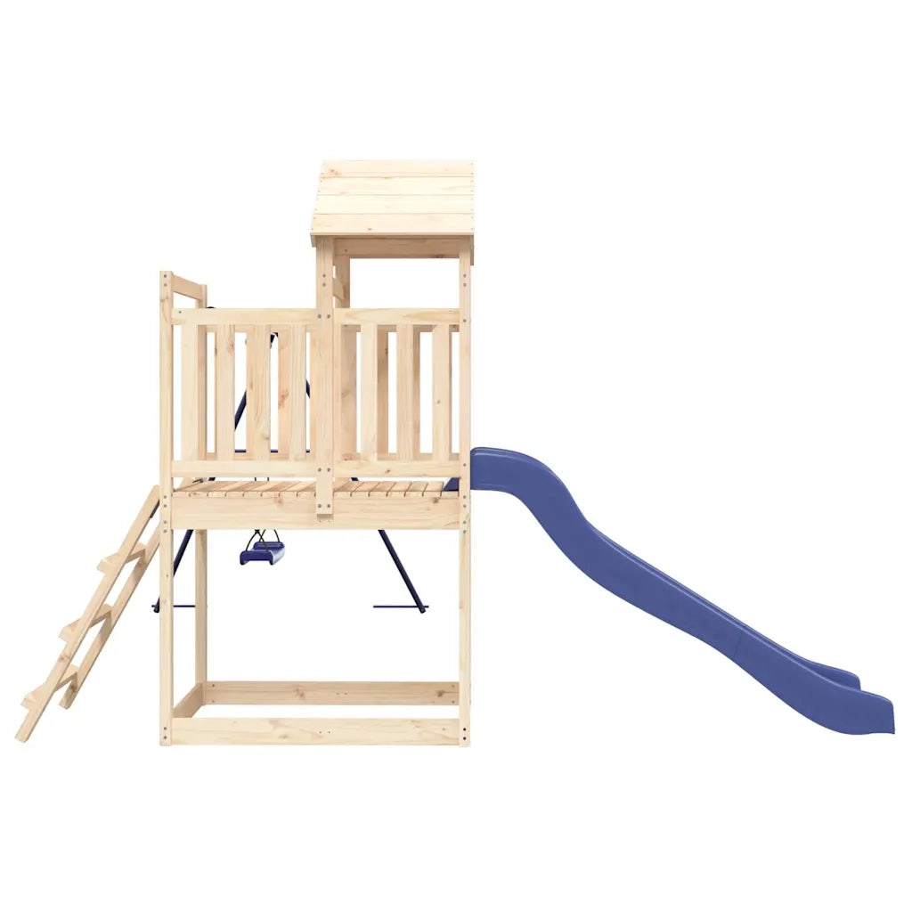Set da Gioco da Esterno in Legno Massello di Pino CFW2949657