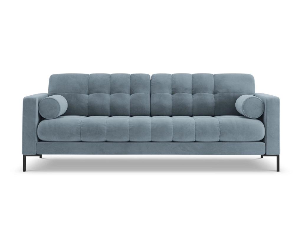 Cosmopolitan Design - Divano "Bali" 3 posti in velluto azzurro 