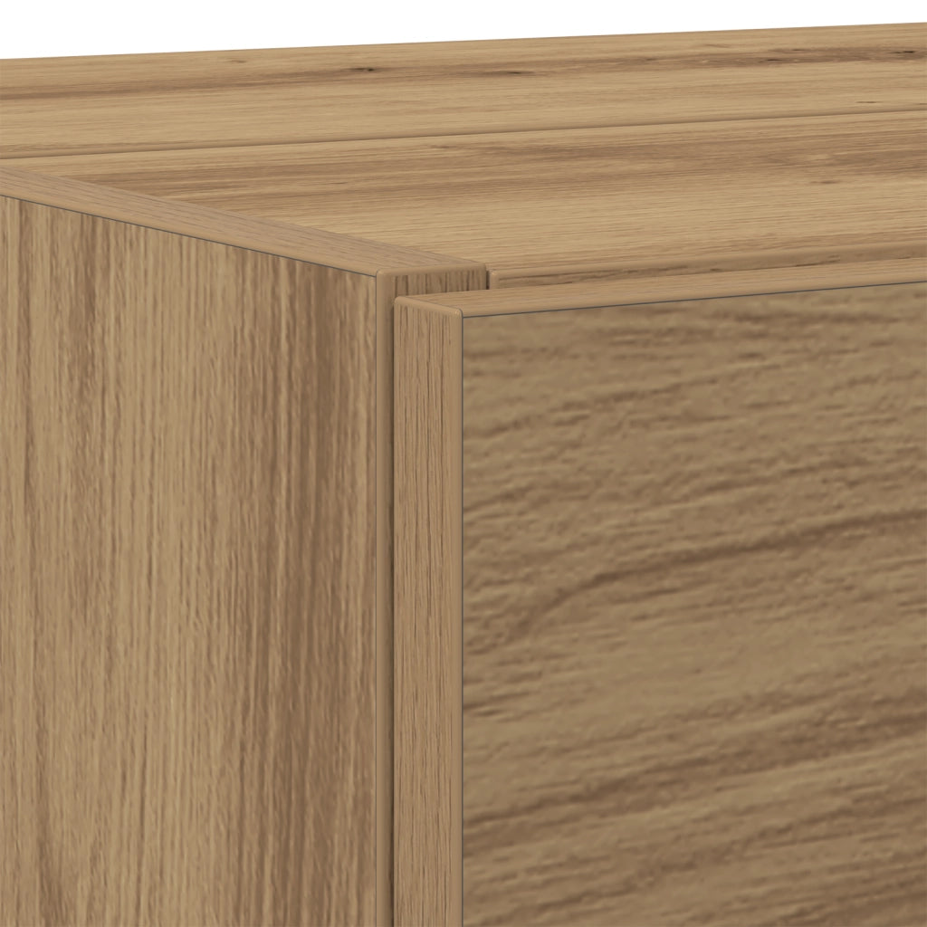 Mobile da Lavabo Rovere Artigianale 78x37x59 cm Legno Ingegnerizzato