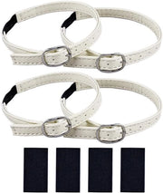 Cinturini per Stivali con Ganci per Donne e Ragazze in Beige - 4 Pezzi