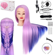 Orefice per Capelli - Testa per Capelli - Testa di Capelli per Orefice - Rosso/Blu - Incl. Accessori