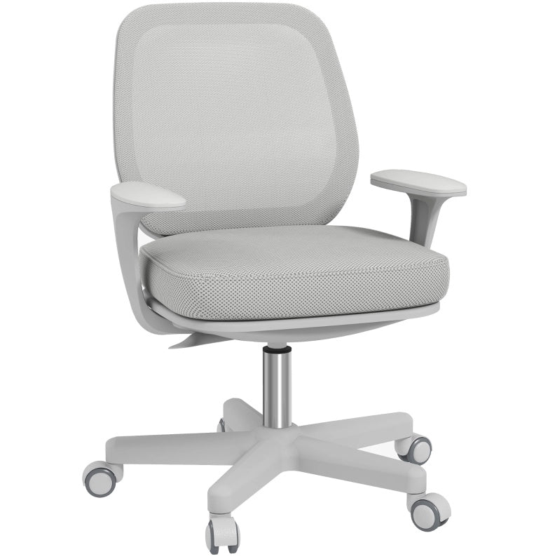 Sedia da ufficio ergonomica girevole grigia regolabile