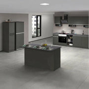 Cucinino Arlo, Cucina 3 Cassetti, Elettrodomestici non inclusi, Made in Italy, Grigio Ardesia