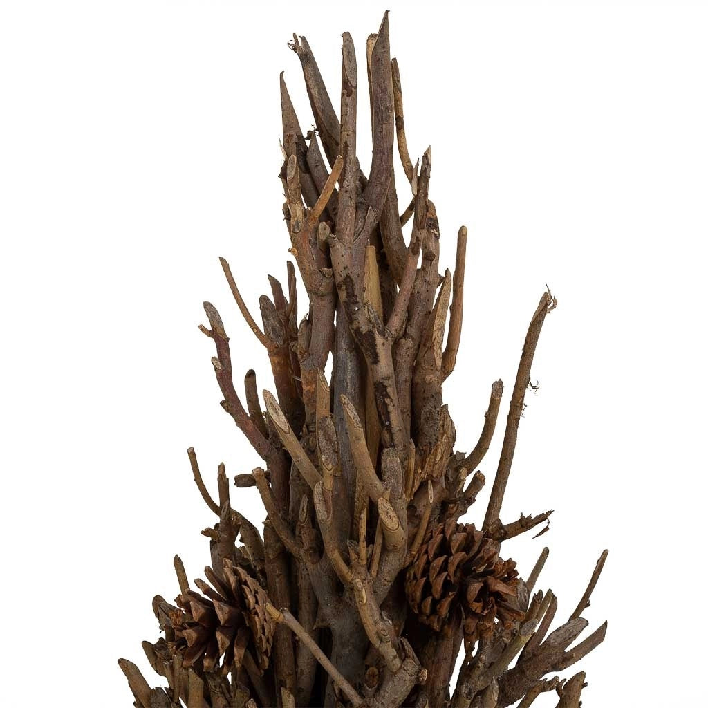Albero da decorazione in legno marrone d33x57h