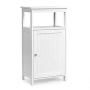 Mobiletto portaoggetti 40 x 30 x 70 cm con ripiano regolabile design moderno per bagno o soggiorno realizzato in MDF bianco 20_0012749