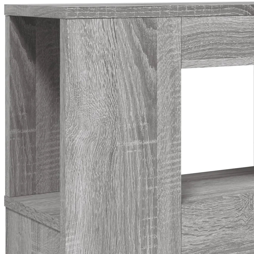 Testiera LED-Testata con LED-Testiera Decorativa Grigio Sonoma 120x18,5x103,5 cm Legno Multistrato