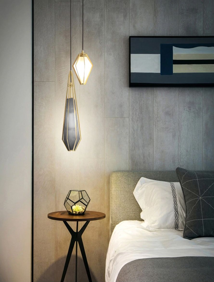 Lampada Da Soffitto Pensile Di Vetro Graffite APP456-1CP