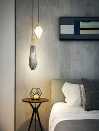 Lampada Da Soffitto Pensile Di Vetro Graffite APP456-1CP