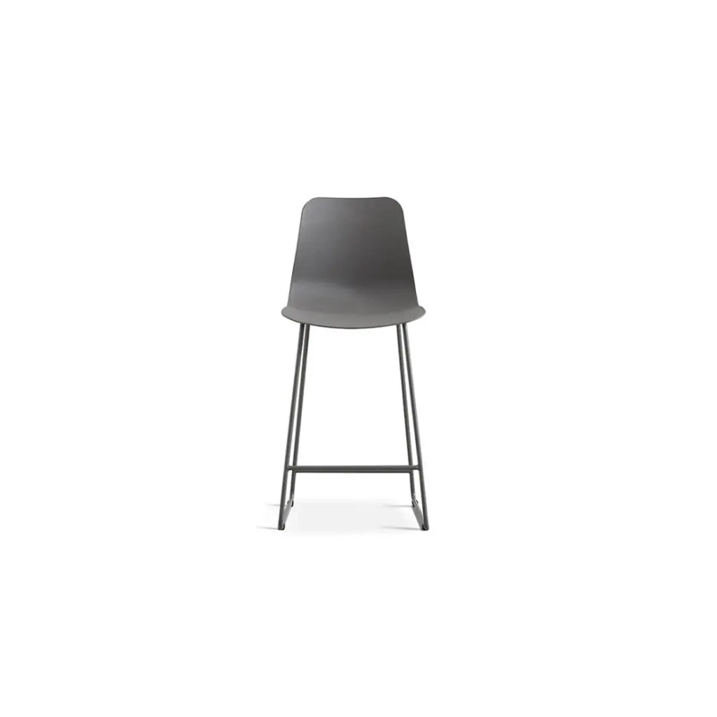 Sedia da bancone MARIO – PP grigio – Design moderno H100,5 cm
