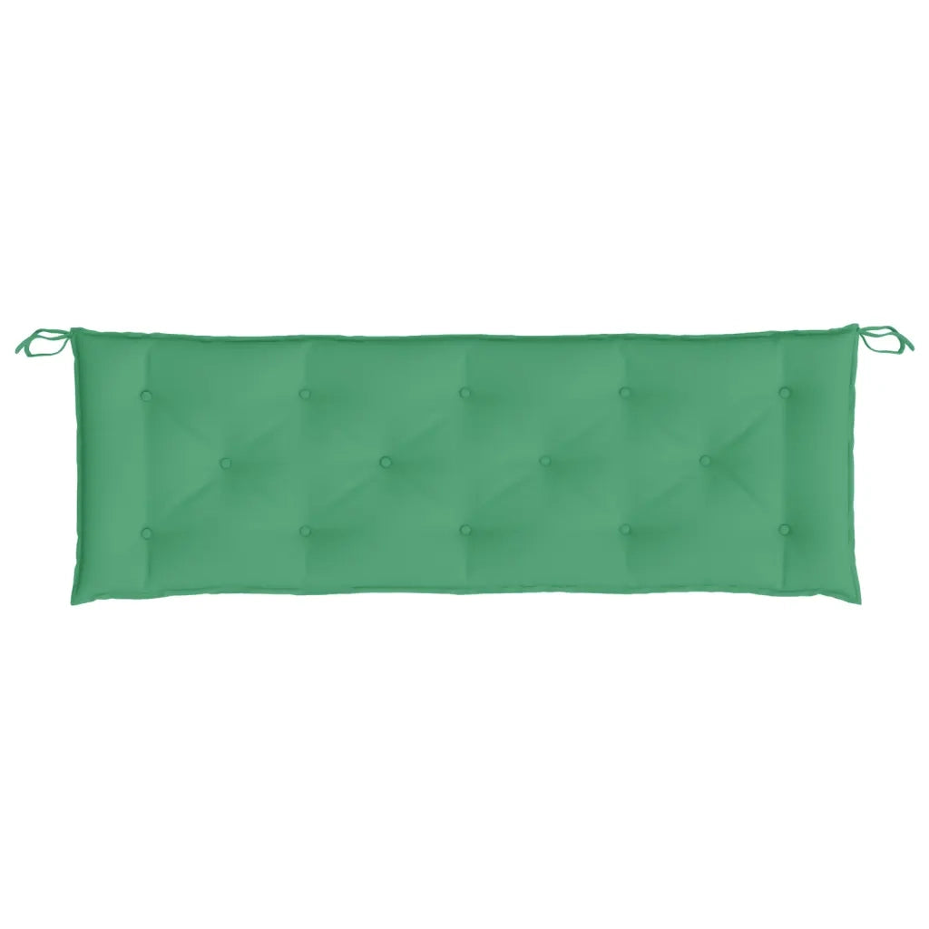 Cuscini per Panca 2 pz-Set di 2 Cuscini per panchina Verdi 150x50x7 cm in Tessuto Oxford